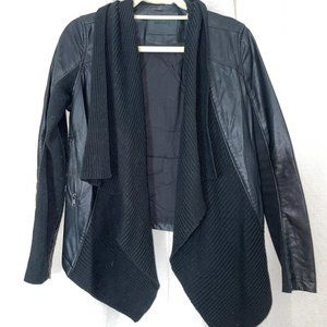 Vegan Leather Cardigan